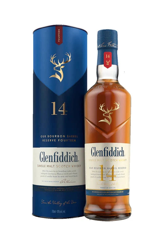 Glenfiddich 14 Year Old Bourbon Barrel Reserve Single Malt Scotch Whisky