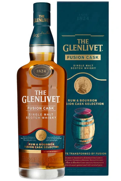 The Glenlivet Fusion Cask Selection Rum & Bourbon Single Malt Scotch Whisky